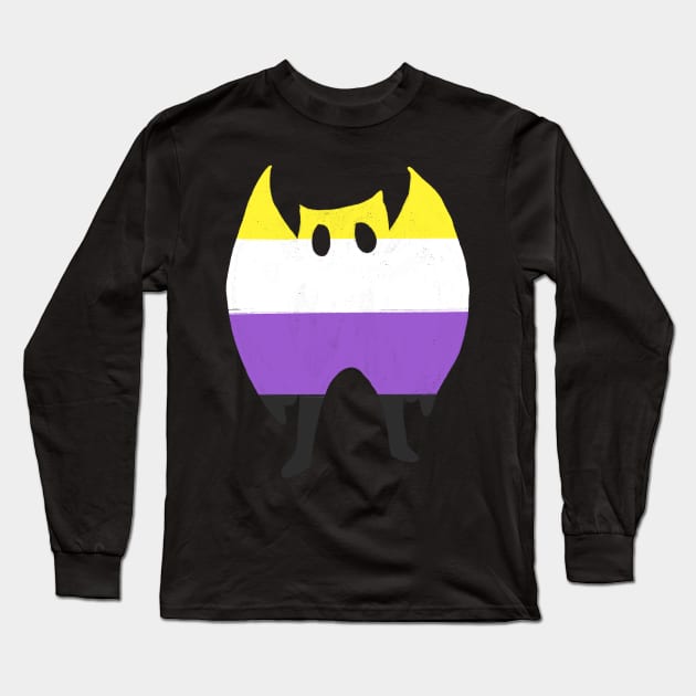 Mothman enby pride Long Sleeve T-Shirt by AlexTal